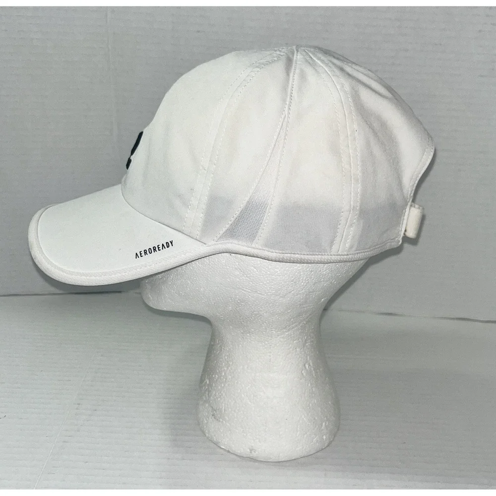 Adidas Aeroready Strapback Hat‎ Men's Adjustable White Running Breathable Logo